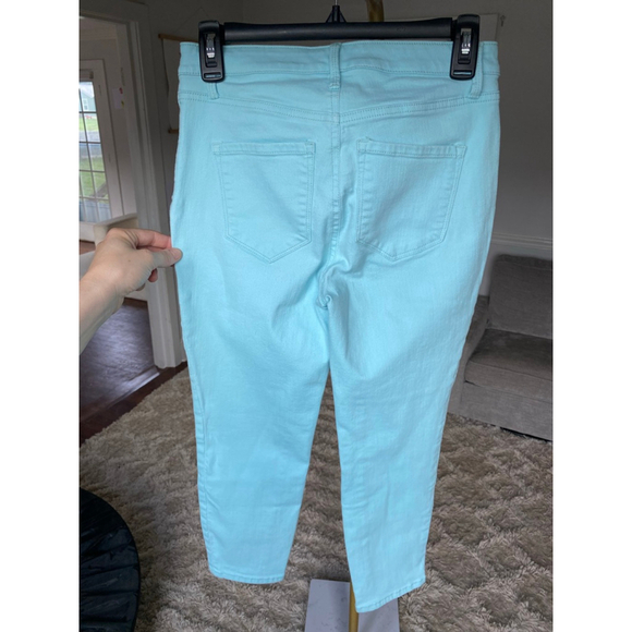 Talbots Aqua Jegging Crop Pants Sz 2P Straight Fit Preppy Academia Brunch 90s - Picture 3 of 8